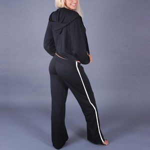 Lino Fitness 2 Piece SET Full Zip Mesh Jacket & Pants XS-S